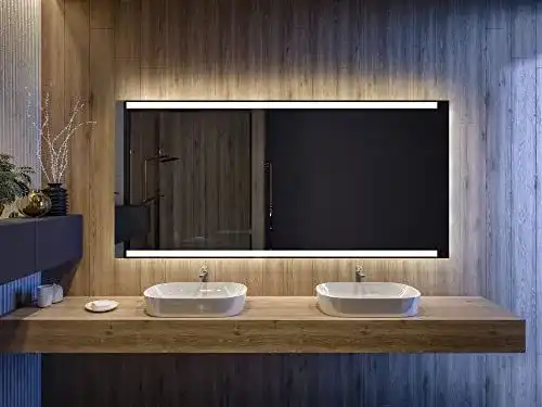 Badezimmerspiegel Artforma mit LED-Beleuchtung 110×60 cm