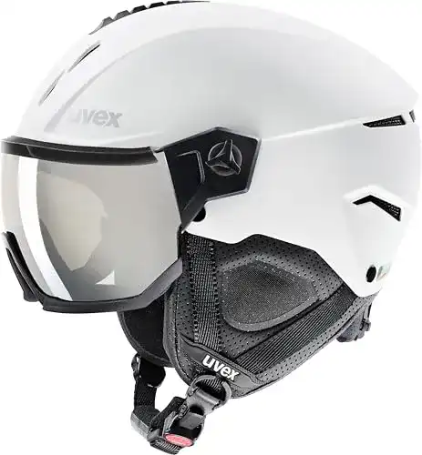 Uvex Skihelm Instinct Visor Robuster Helm mit Visier für Damen und Herren