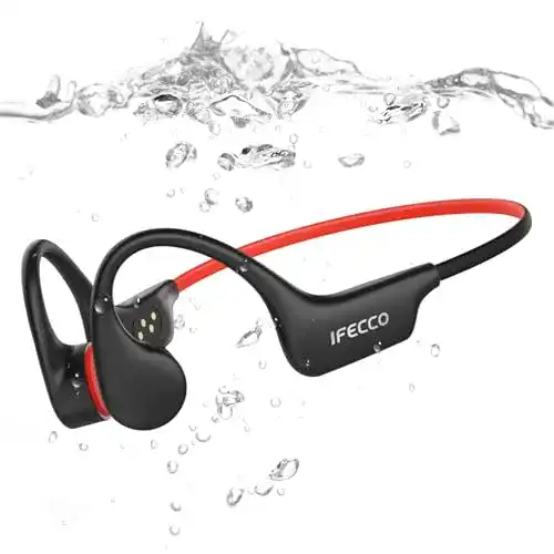 Wasserdichter MP3-Player mit Knochenschall-Kopfhörern für Schwimmen