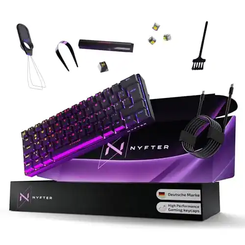 Havit Gaming Tastatur Nyfter – 60% Gaming Keyboard mit Gateron Switches