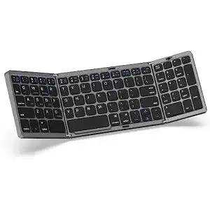Faltbare Bluetooth-Tastatur MoKo mit Numpad und Klappdesign