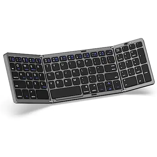 Faltbare Bluetooth-Tastatur MoKo mit Numpad und Klappdesign