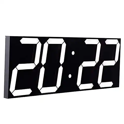 LED Wecker CHKOSDA mit 18 Zoll LED Anzeige und Alarmfunktion