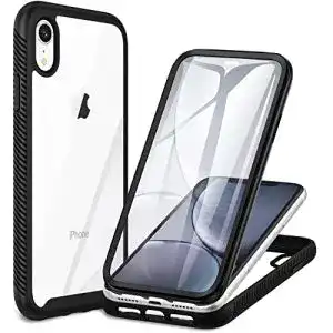 Cenhufo iPhone XR Hülle mit 360 Grad Schutz und Displayschutz
