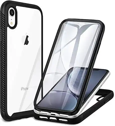 Cenhufo iPhone XR Hülle mit 360 Grad Schutz und Displayschutz