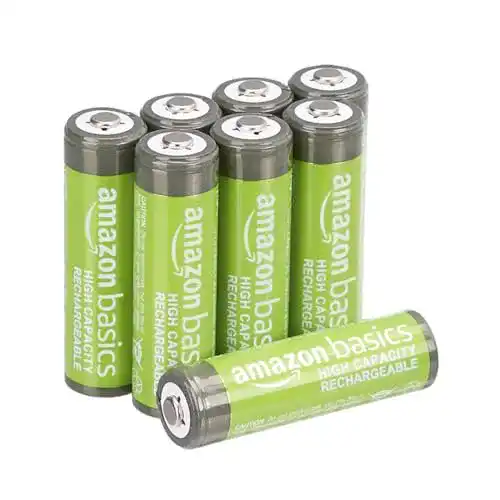 Amazon Basics AA NiMH Akkus – 2400 mAh, wiederaufladbar, 8 Stück