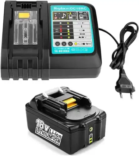 Makita Ladegerät und 4,0Ah Ersatzakku für 18V Akkus