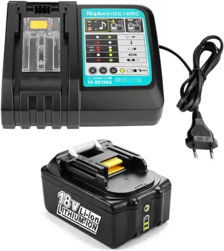 Makita Ladegerät und 4,0Ah Ersatzakku für 18V Akkus