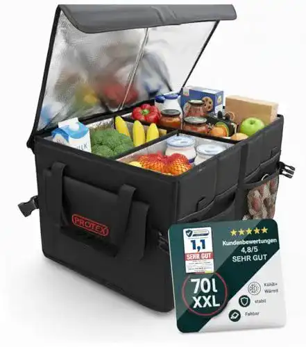 Kofferraum Organizer Protex 70 l – Faltbare Kofferraumtasche