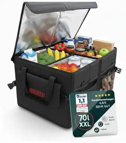 Kofferraum Organizer Protex 70 l – Faltbare Kofferraumtasche