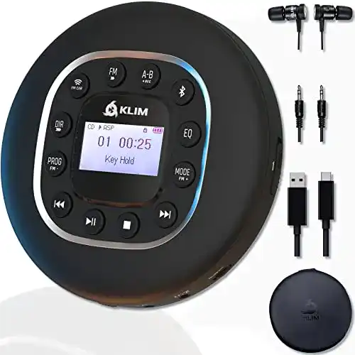 CD-Player mit Bluetooth und tragbarem Walkman für Audiowiedergabe
