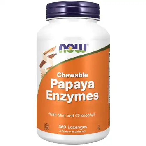 Papain NOW Foods, Kautabletten mit Papaya-Enzym, 500mg