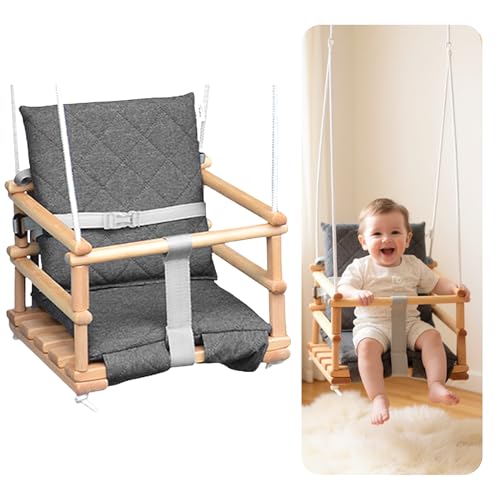 Babyschaukel Outdoor Skyline aus Holz für Kinder