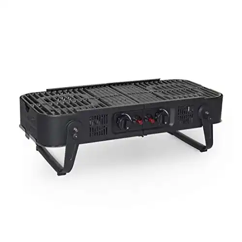Gasgrill 2 Brenner Meateor faltbarer Gasgrill, mit Tragetasche