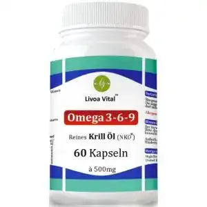 Krillöl Livoa Vital NKO Kapseln mit Omega 3 und Astaxanthin