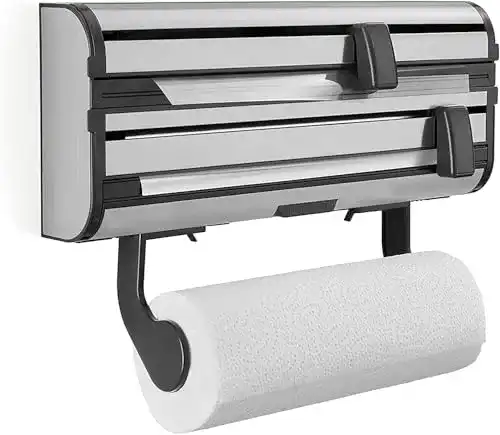 Folienspender Leifheit Wandrollenhalter Parat Royal 2.0 für 3 Rollen