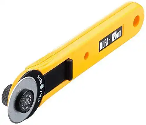 Rollschneider Prym Mini 28 mm aus Kunststoff in Gelb/Schwarz