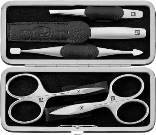 Nagelscheren-Set für Maniküre und Pediküre im Yakleder Etui