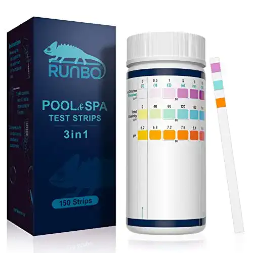 Runbo 3-in-1 Pool-Teststreifen für Spa – 150 Stück