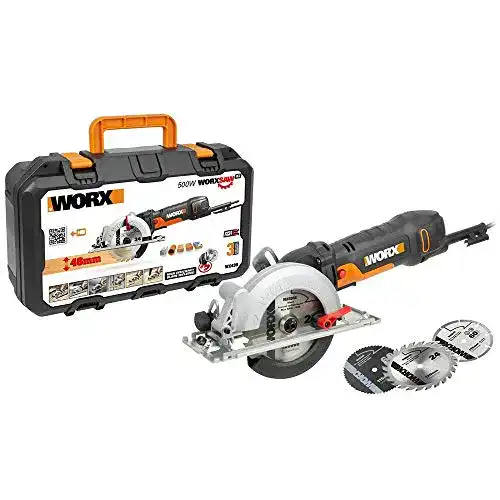 Worx WX439 Handkreissäge 480W für präzise Schnitte in verschiedenen Materialien