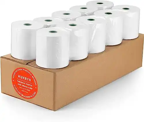 Thermopapier Munbyn 10 Stück 80 x 50 mm Kassenrollen
