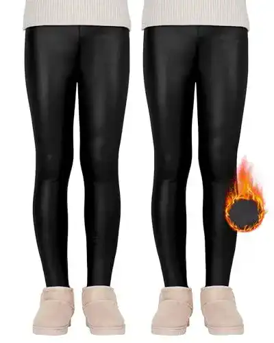 Thermoleggings für Mädchen – Gefütterte Leggings von Kereda im 2er-Pack