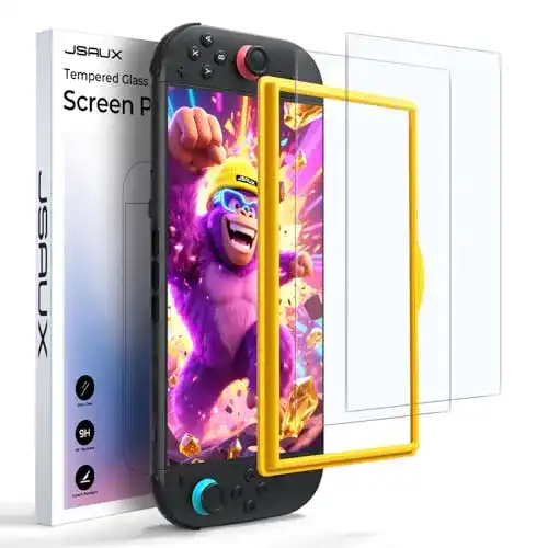 Nintendo Switch 2 Schutzfolie Jsaux 2er-Pack Entspiegelt
