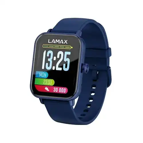 Smartwatch bis 100 Euro Lamax BCool2 Play Blue mit Fitnessfunktionen