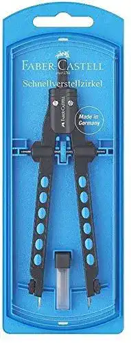 Zirkel Faber-Castell Schnellverstell Factory Neon 2019 Blau