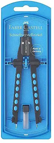 Zirkel Faber-Castell Schnellverstell Factory Neon 2019 Blau