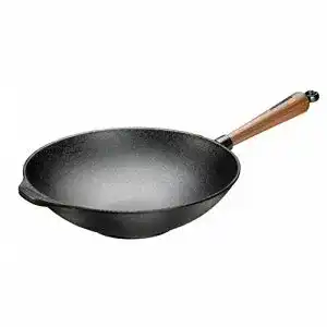 Skeppshult Wok aus Gusseisen, 30 cm Durchmesser