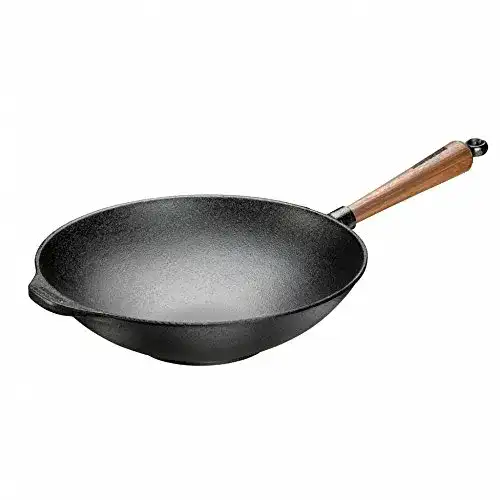 Skeppshult Wok aus Gusseisen, 30 cm Durchmesser