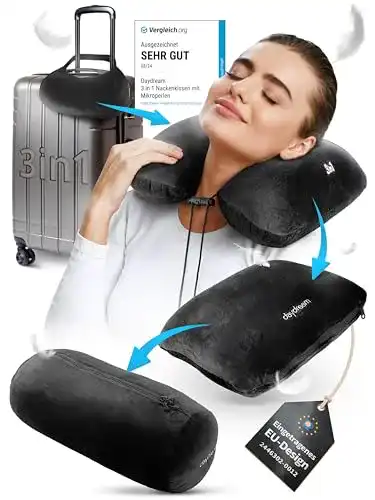 Campingkissen Daydream 3 in 1 Nackenkissen mit Mikroperlen