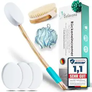 Eincremehilfe Belavena für Rücken mit 4 austauschbaren Pads