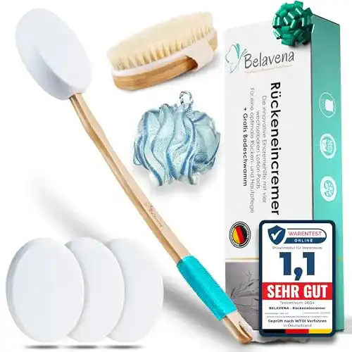 Eincremehilfe Belavena für Rücken mit 4 austauschbaren Pads
