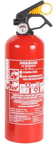 Auto Feuerlöscher EXDINGER Pulver ABC 1kg für Fahrzeuge