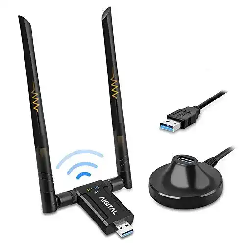 WLAN-Stick Aigital 5 GHz WLAN Adapter 1200 Mbit/s USB Stick