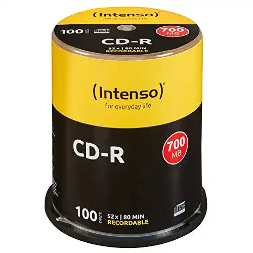 CD-R Intenso 1001126 100er Spindel 700MB 52x Speed Rohlinge