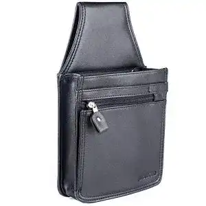 Kellnertasche Swissona schwarz aus strapazierfähigem Kunstleder