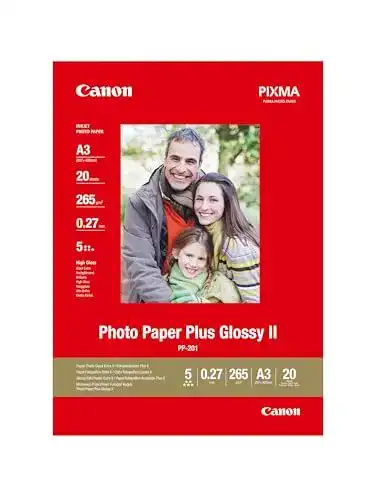 Fotopapier A3 Canon PP-201 Glänzend – 20 Blatt für Tintenstrahldrucker