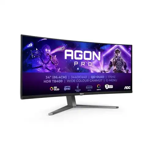 Curved Gaming Monitor AOC Agon PRO AG346UCDAM – 34 Zoll WQHD OLED