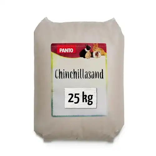 Chinchillasand Panto 25 kg feinkörniger Quarzsand für Kleintiere