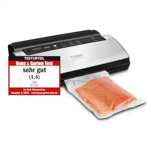 Vakuumierer Caso VC250 Vakuumiergerät aus Edelstahl mit Folienbox