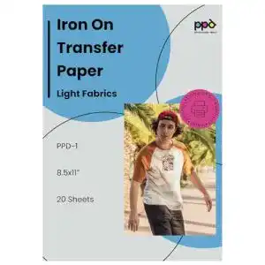 Transferpapier PPD A4 für helles Textil – 20 Blatt Inkjet Premium