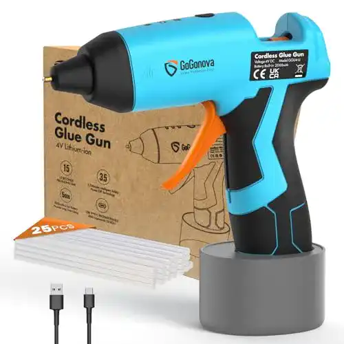 Kabellose Heißklebepistole GoGonova Quick 15s mit 5000mAh Akku