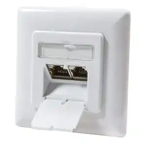 Netzwerkdose Odedo CAT 6A 10 Gigabit 500MHz Universal Unterputz 2x