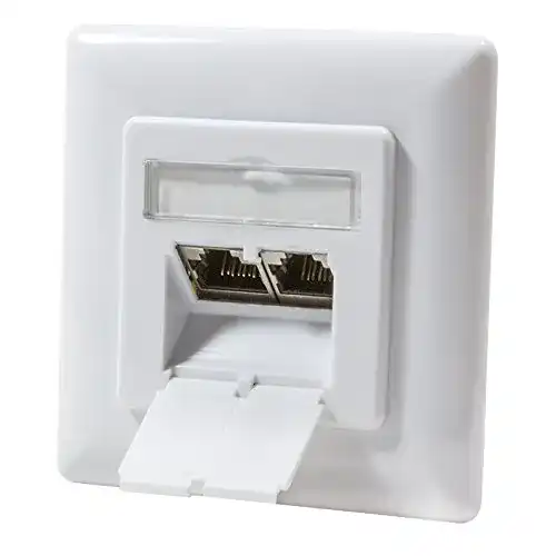Netzwerkdose Odedo CAT 6A 10 Gigabit 500MHz Universal Unterputz 2x