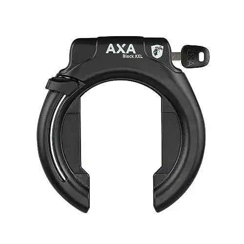Axa Block XXL Retractable Rahmenschloss für Fahrräder mit breiten Reifen