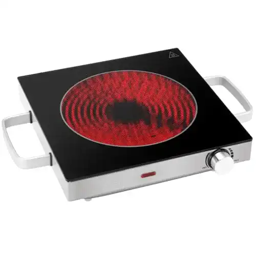 Infrarot-Einzelkochplatte von ProfiCook für effizientes Kochen