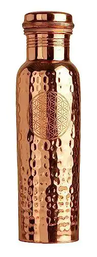 Kupfer Trinkflasche Berk 650ml Praktische Wasserflasche aus Kupfer
